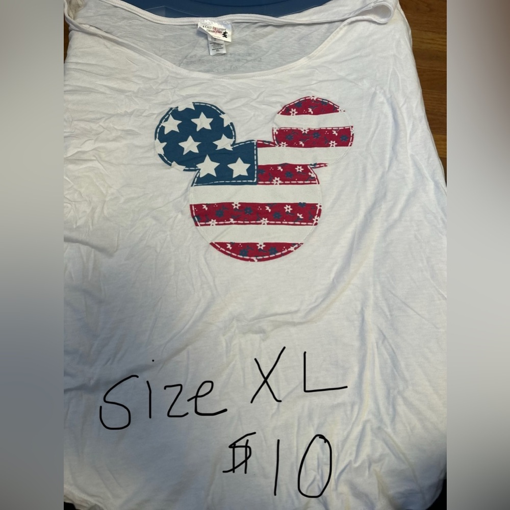Patriotic Mickey Mouse Shirt - White